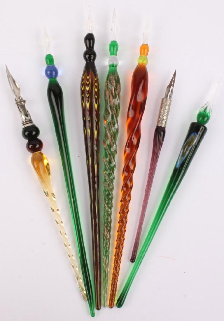 7 ART GLASS FOUNTAIN PENS (1 of 3)