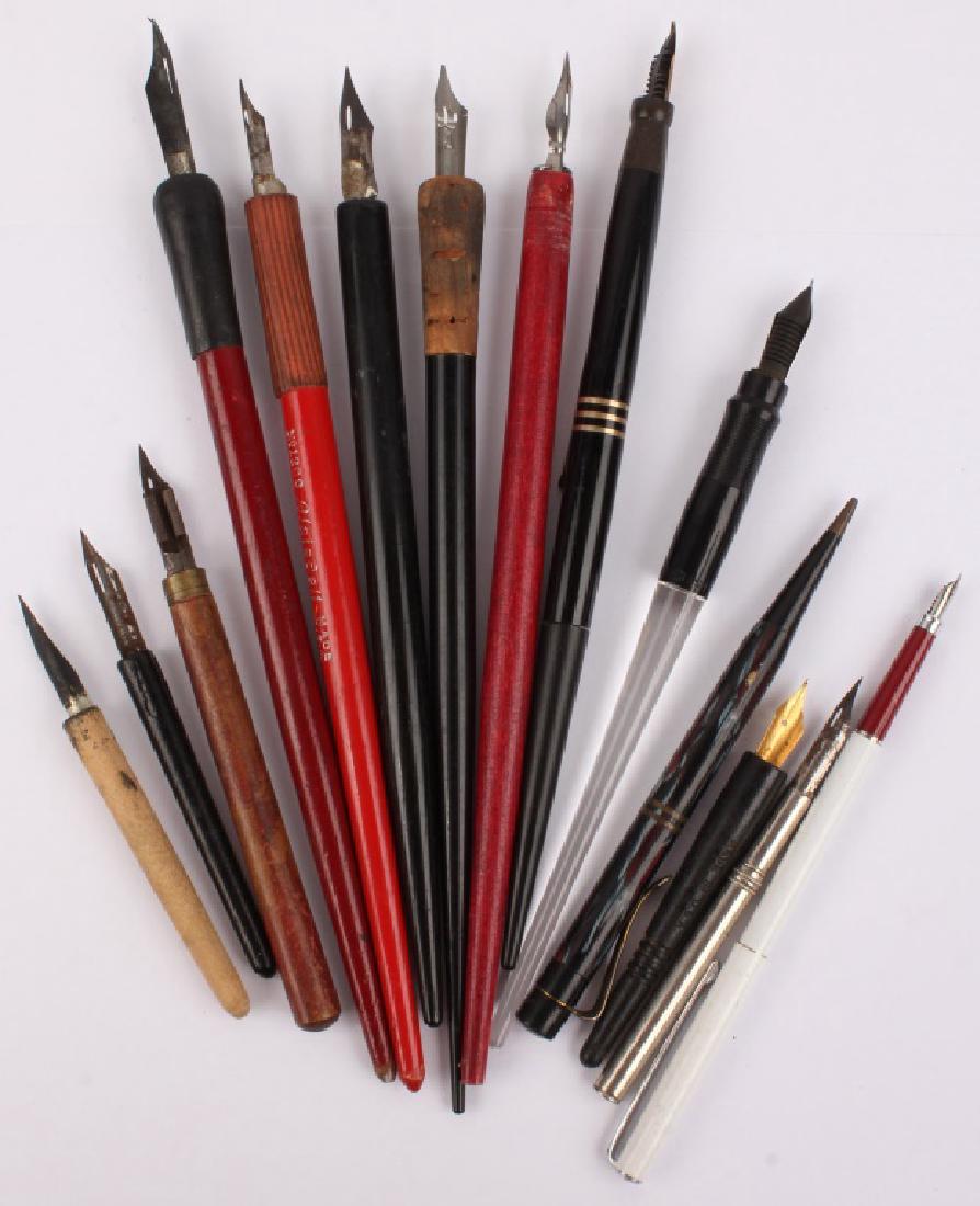 13 MIXED FOUNTAIN PENS (1 of 3)