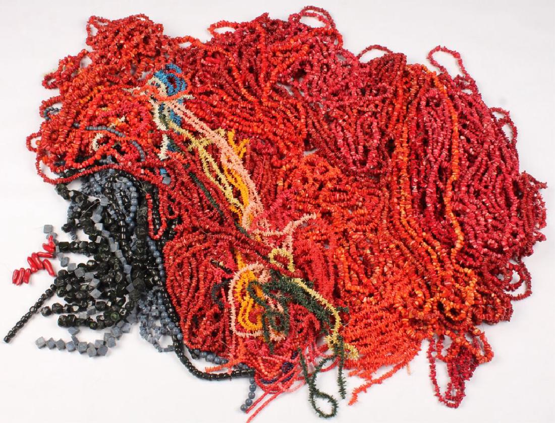 JEWELRY MAKING DYED CORAL BEADS 38 LBS (1 of 7)