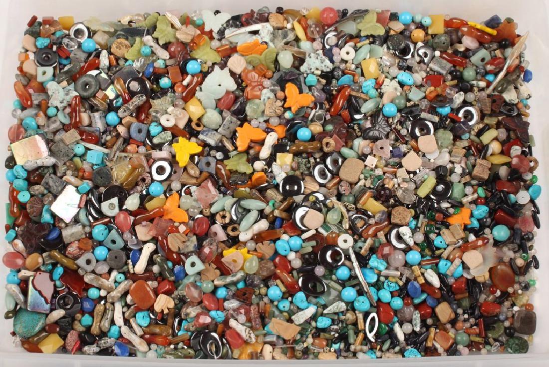 BONANZA SEMI PRECIOUS STONE BEADS 19.5 LBS (1 of 8)