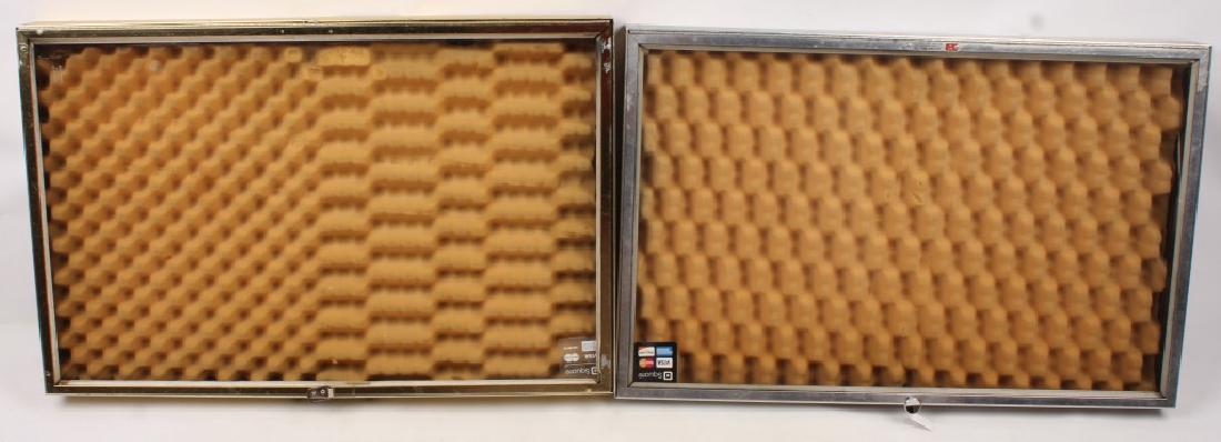 2 METAL GLASS TOP DEALER DISPLAY CASES (1 of 2)