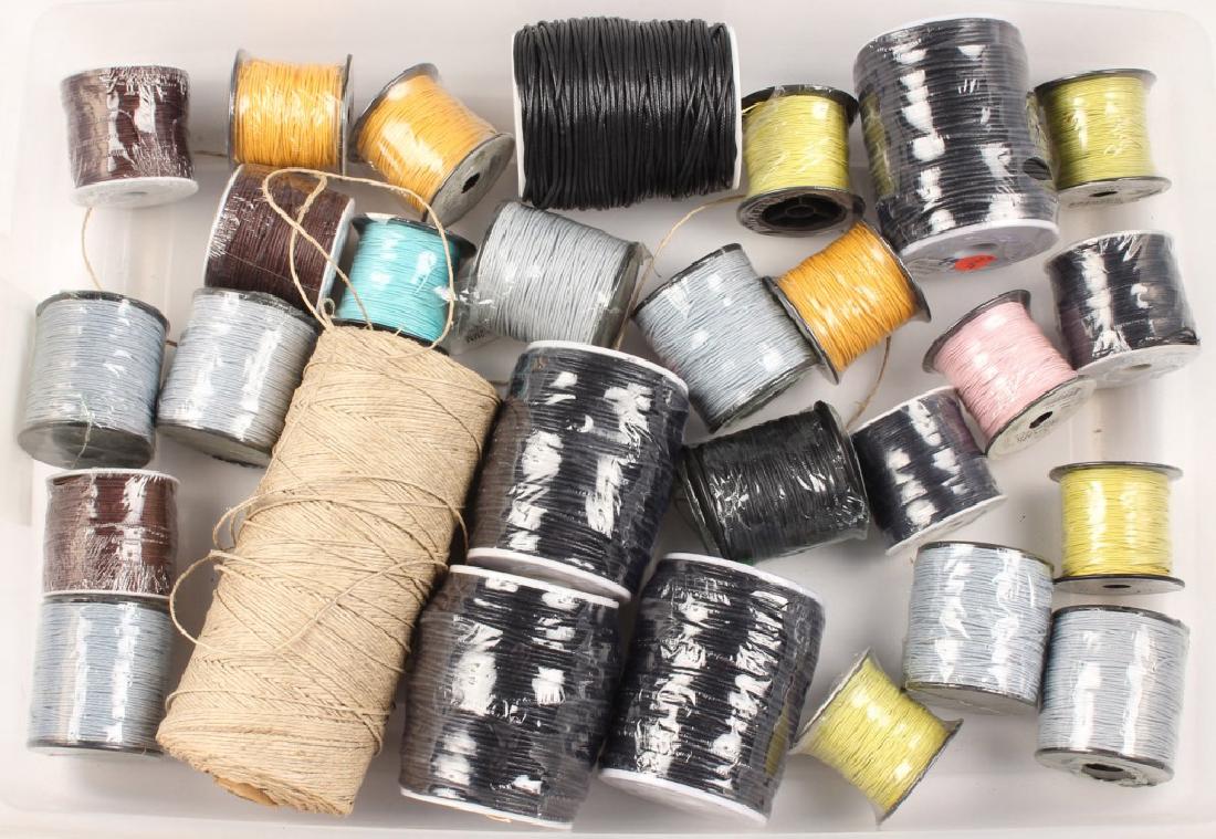 ASSORTED JEWELRY MAKING CORD AND TWINE 8 LBS (1 of 6)