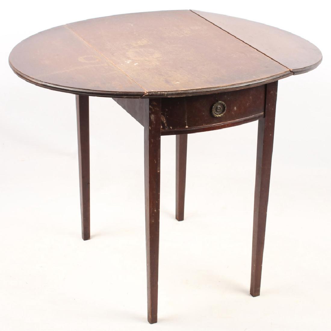 FERGUSON BROTHERS DROP LEAF SIDE TABLE