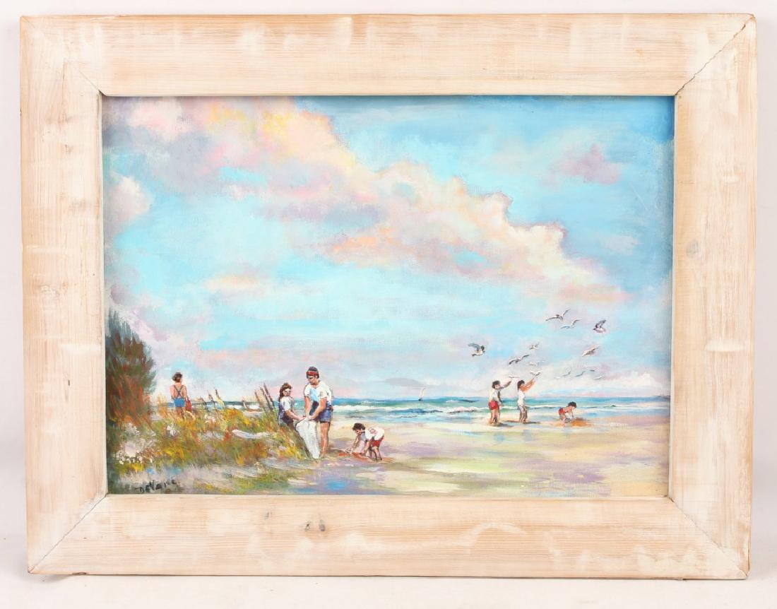 JERRY DEVANE FLORIDA COASTAL SCENE OIL ON CANVAS (1 of 4)