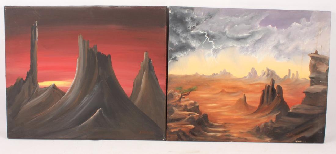 2 JOHNSON SOUTHWEST LANDSCAPE OIL ON CANVAS (1 of 5)