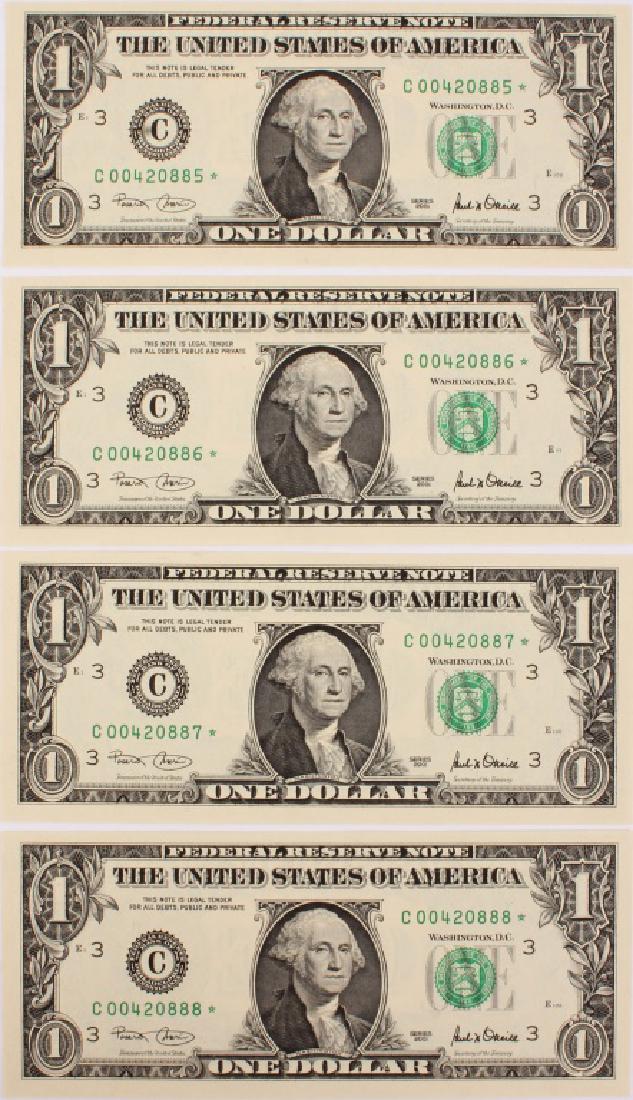 4 $1.00 FEDERAL RESERVE 2001 SEQUENTIAL STAR NOTES (1 of 4)