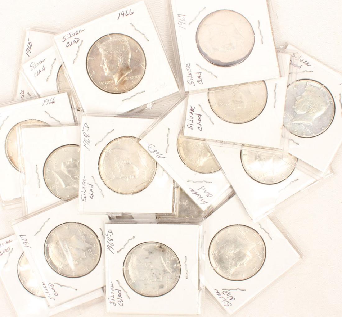 16 UNITED STATES 40% SILVER KENNEDY HALF DOLLARS (1 of 5)