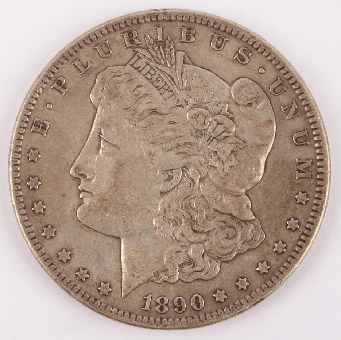 1890 CARSON CITY MORGAN SILVER ONE DOLLAR COIN (1 of 2)