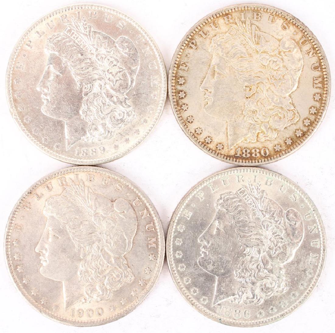 4 UNITED STATES MORGAN SILVER DOLLAR COINS (1 of 4)