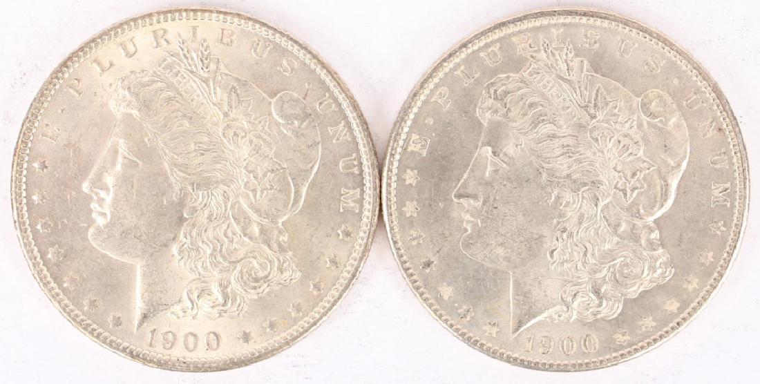 2 UNCIRCULATED UNITED STATES MORGAN SILVER DOLLARS (1 of 6)