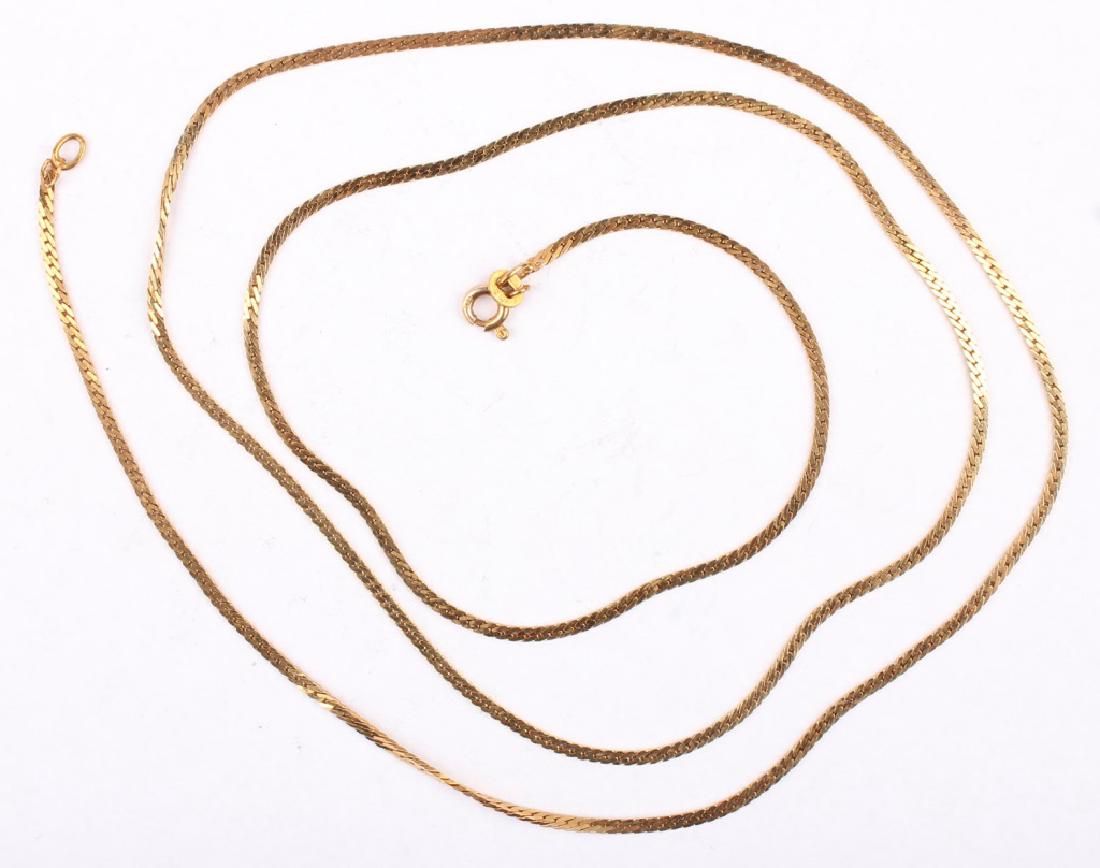 14K YELLOW GOLD AUREA CHAIN NECKLACE 30" (1 of 2)