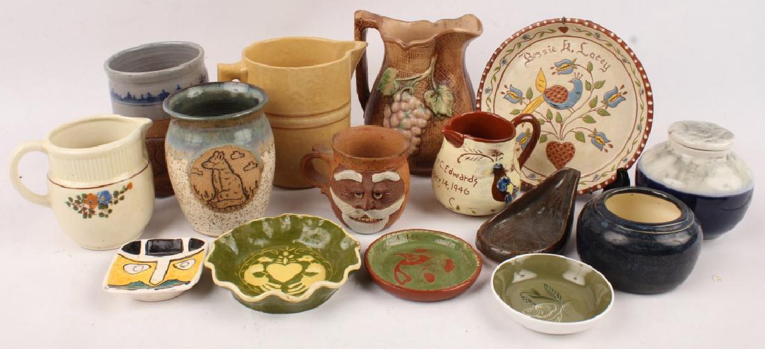 15 CERAMIC POTTERY PITCHERS VASES DISHES & MORE (1 of 4)