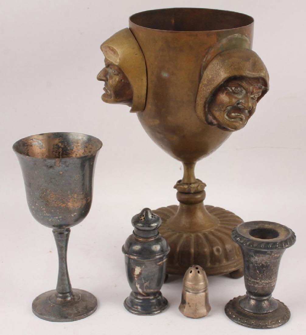 SILVER COPPER SILVER PLATE GOBLET SHAKERS & MORE (1 of 4)