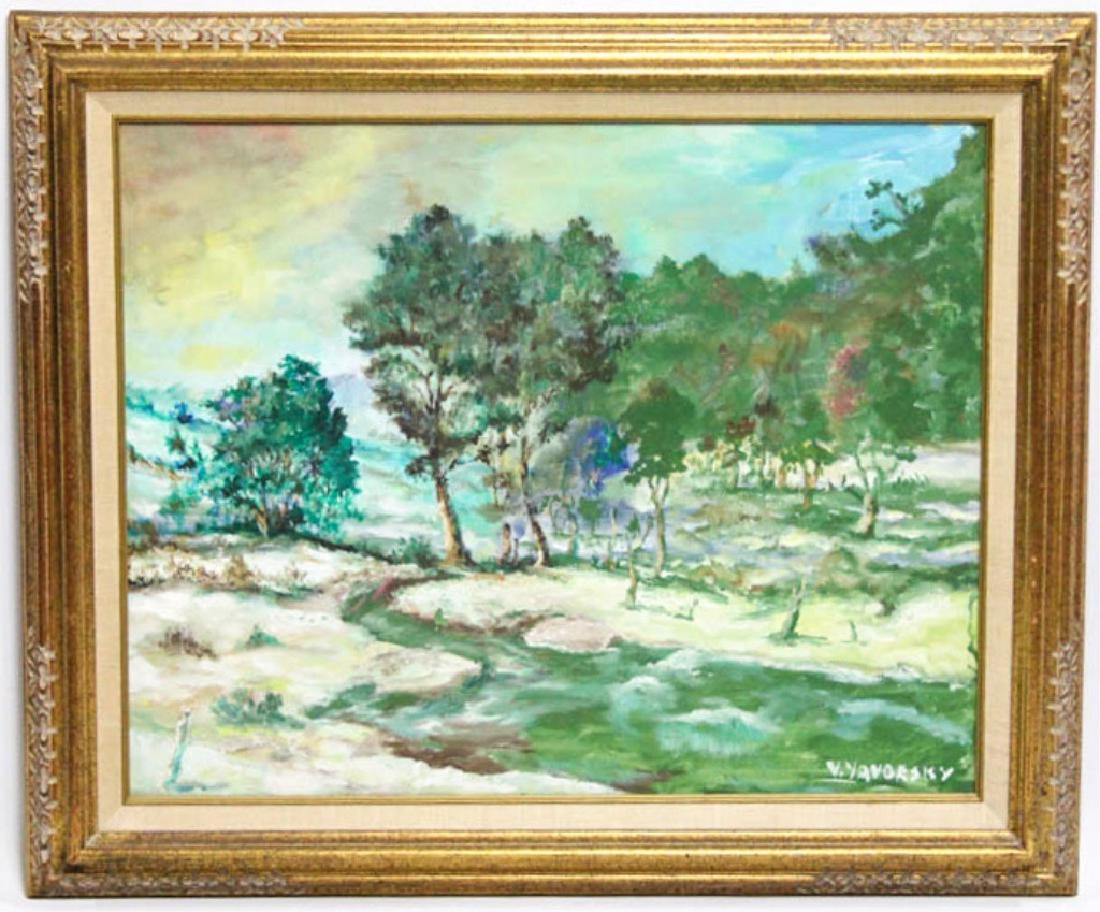 VALERIAN YAVORSKY FOREST LANDSCAPE OIL ON CANVAS (1 of 4)