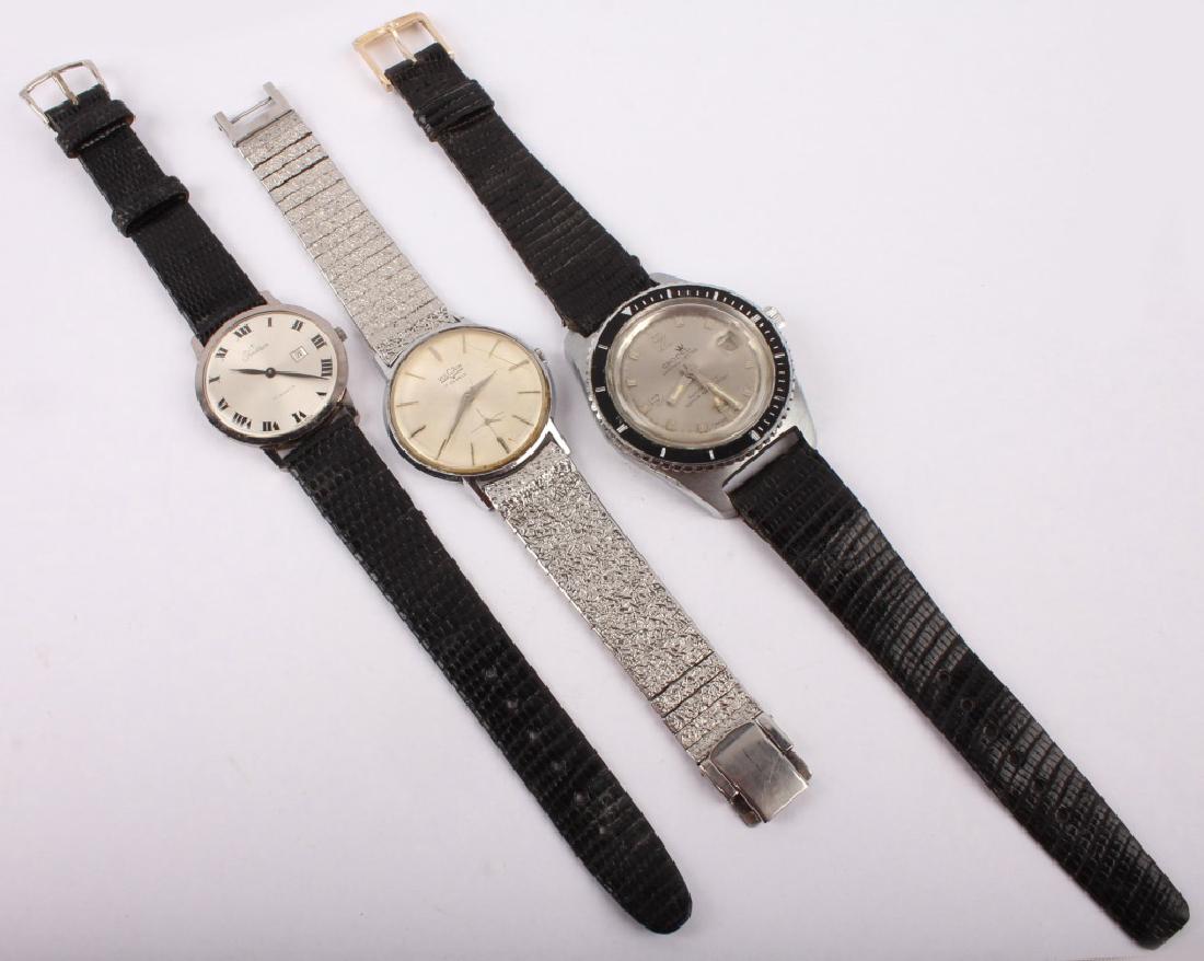 3 MEN'S STEEL SWISS MADE WATCHES VULCAIN CRONEL (1 of 4)