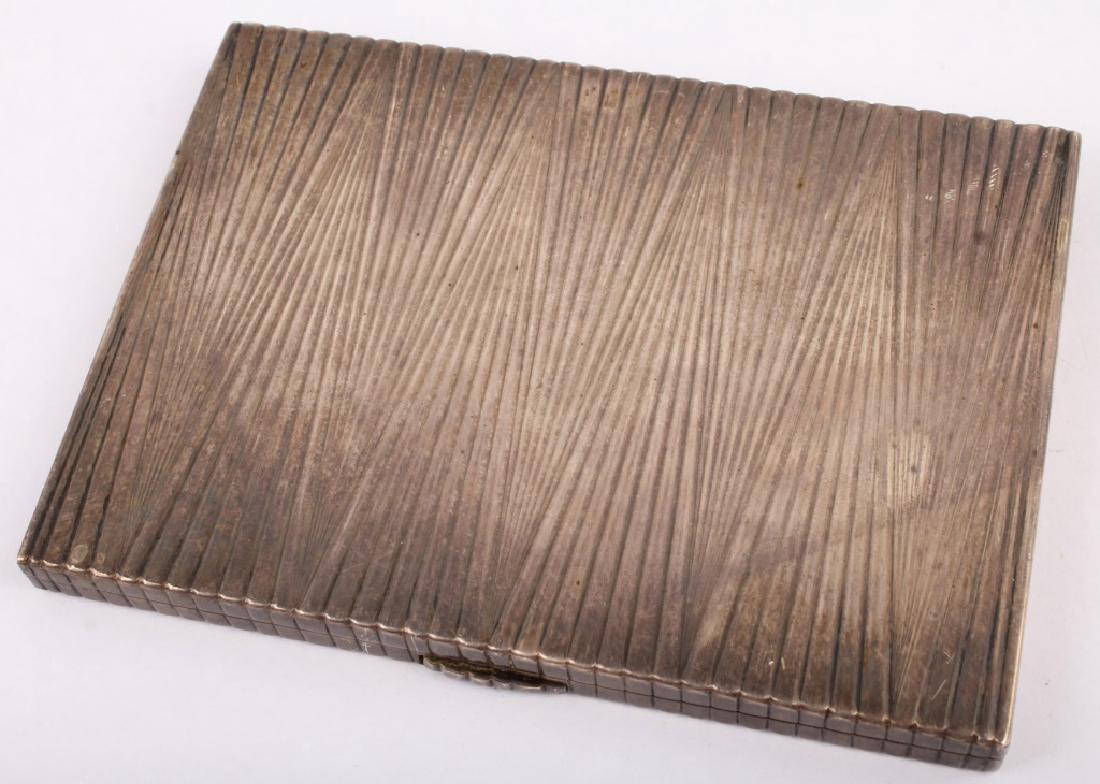 HALLMARKED SILVER 20TH CENTURY CIGARETTE CASE (1 of 3)