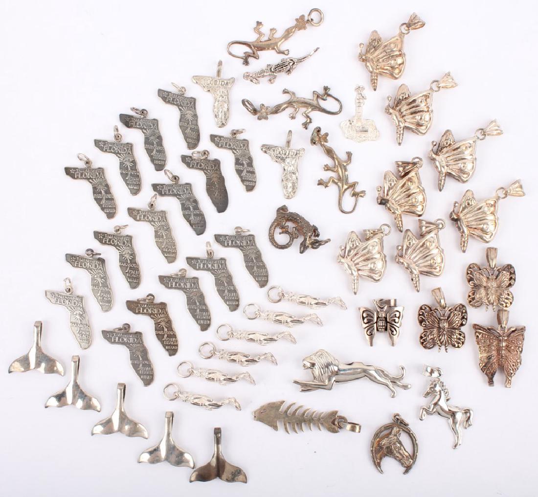 MIXED STERLING SILVER PENDANT CHARMS (1 of 5)