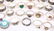 MIXED STERLING SILVER FASHION RINGS - 5