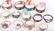 MIXED STERLING SILVER FASHION RINGS - 6