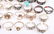 MIXED STERLING SILVER FASHION RINGS - 7