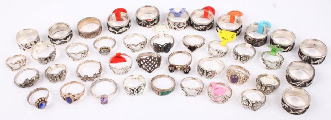 MIXED STERLING SILVER FASHION RINGS (1 of 4)
