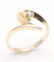 LADIES 10K YELLOW GOLD ROUND DIAMOND RING