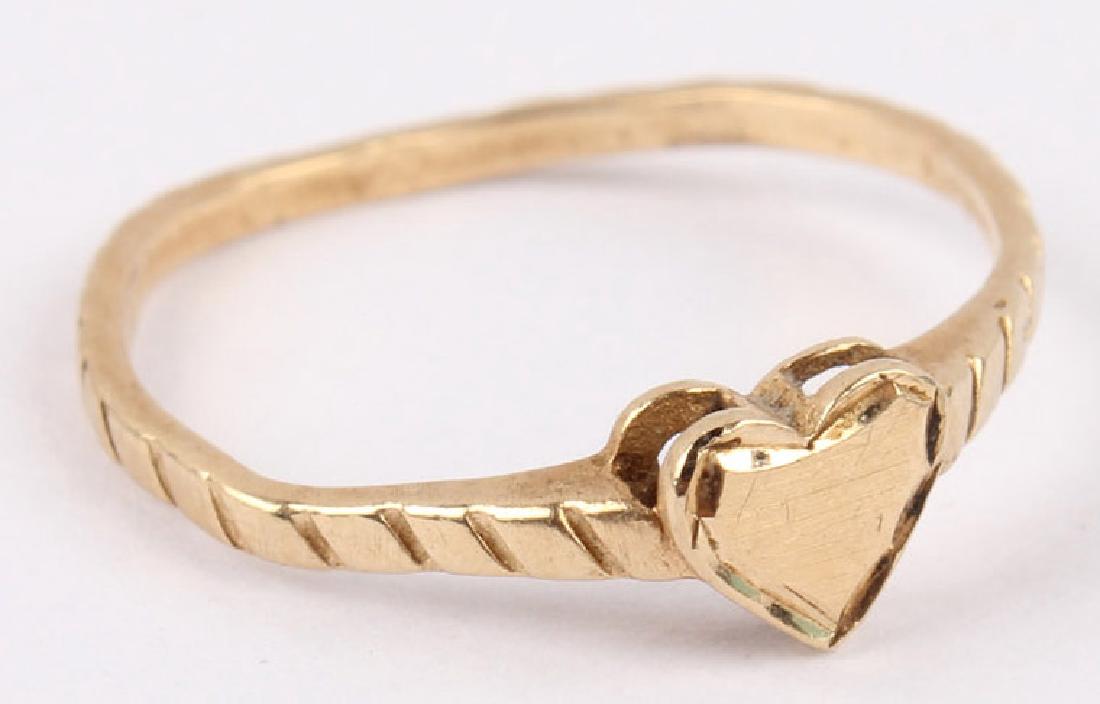 LADIES 14K YELLOW GOLD HEART RING (1 of 3)