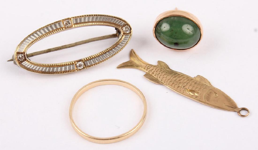 14K & 10K YELLOW GOLD JEWELRY RING BROOCH PENDANT (1 of 3)