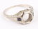 18K WHITE GOLD ART DECO SAPPHIRE SEMI MOUNT