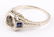 18K WHITE GOLD ART DECO SAPPHIRE SEMI MOUNT - 2
