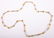18K YELLOW WHITE GOLD BAR LINK CHAIN PINK SAPPHIRE