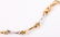 18K YELLOW WHITE GOLD BAR LINK CHAIN PINK SAPPHIRE - 2