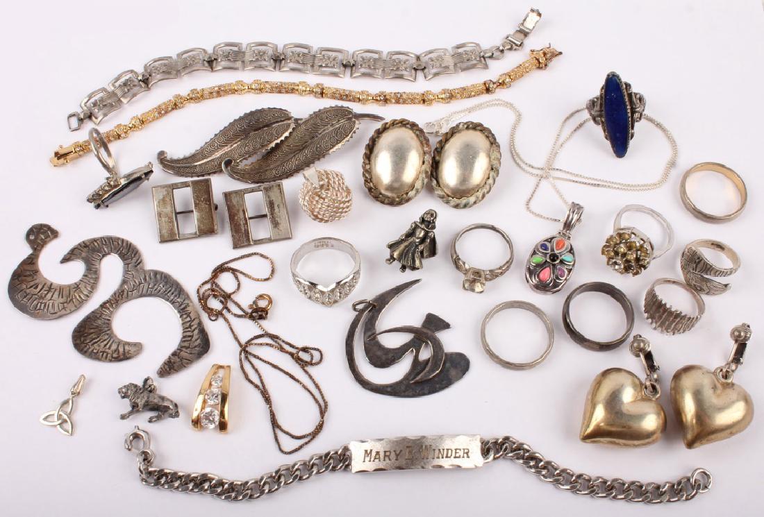 LADIES STERLING SILVER JEWELRY RING BROOCH PENDANT (1 of 5)