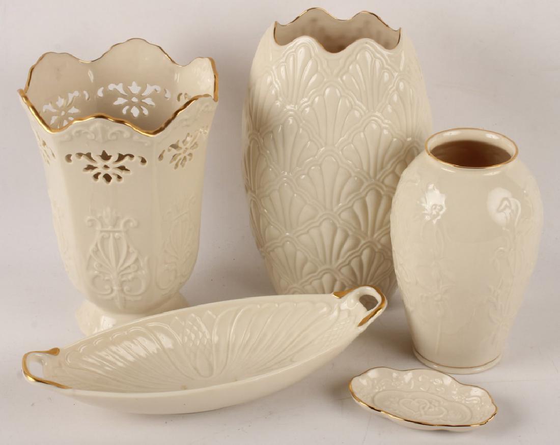 5 PIECES OF GILT TRIM LENOX PORCELAIN (1 of 4)