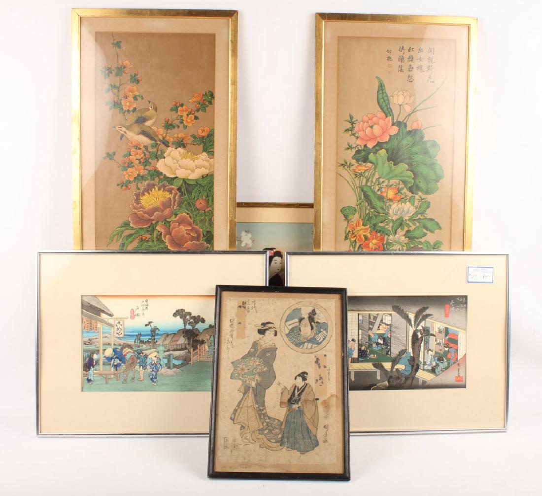 6 PIECES OF MIXED CHINESE ARTWORK (1 of 7)