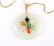 LADIES 14K YELLOW GOLD JADE NECKLACE - 2