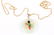 LADIES 14K YELLOW GOLD JADE NECKLACE - 3