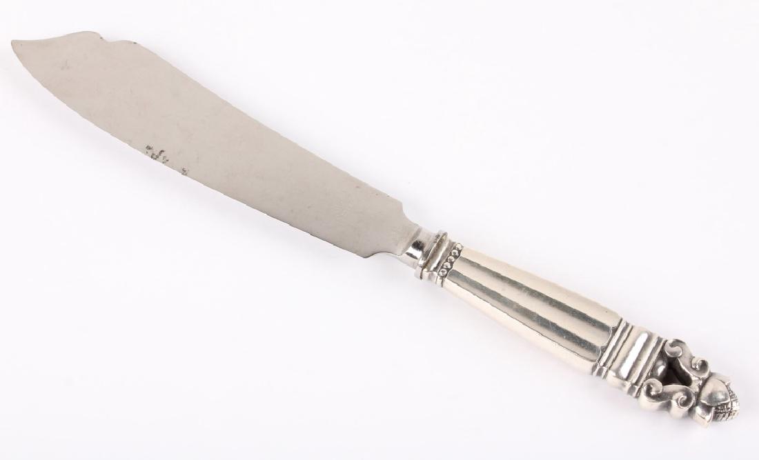 GEORG JENSEN "ACORN" STERLING SILVER CAKE KNIFE (1 of 5)