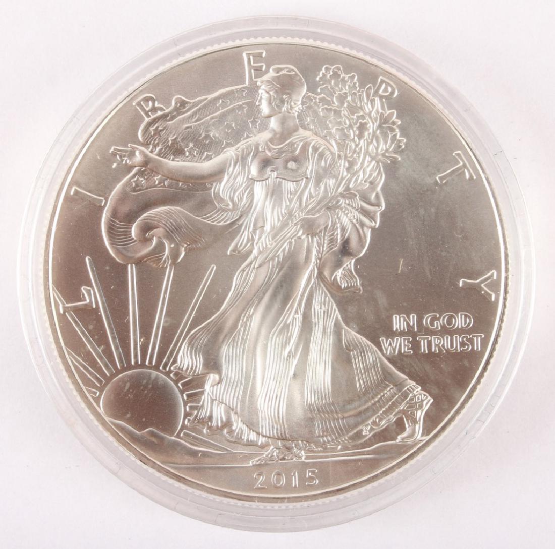 2015 AMERICAN SILVER EAGLE 1 OZ. BULLION COIN (1 of 2)