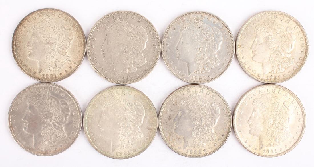 LOT OF 8 UNITED STATES SILVER MORGAN DOLLARS (1 of 2)