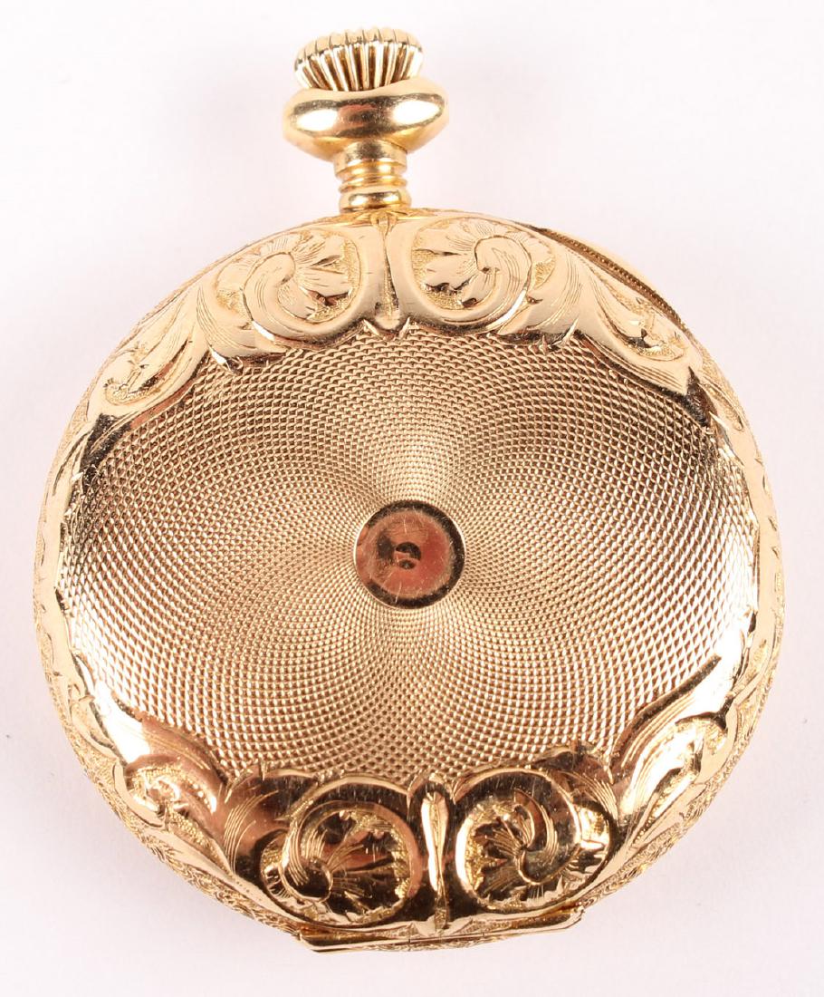 KEYSTONE 14K YELLOW GOLD LADIES POCKET WATCH CASE