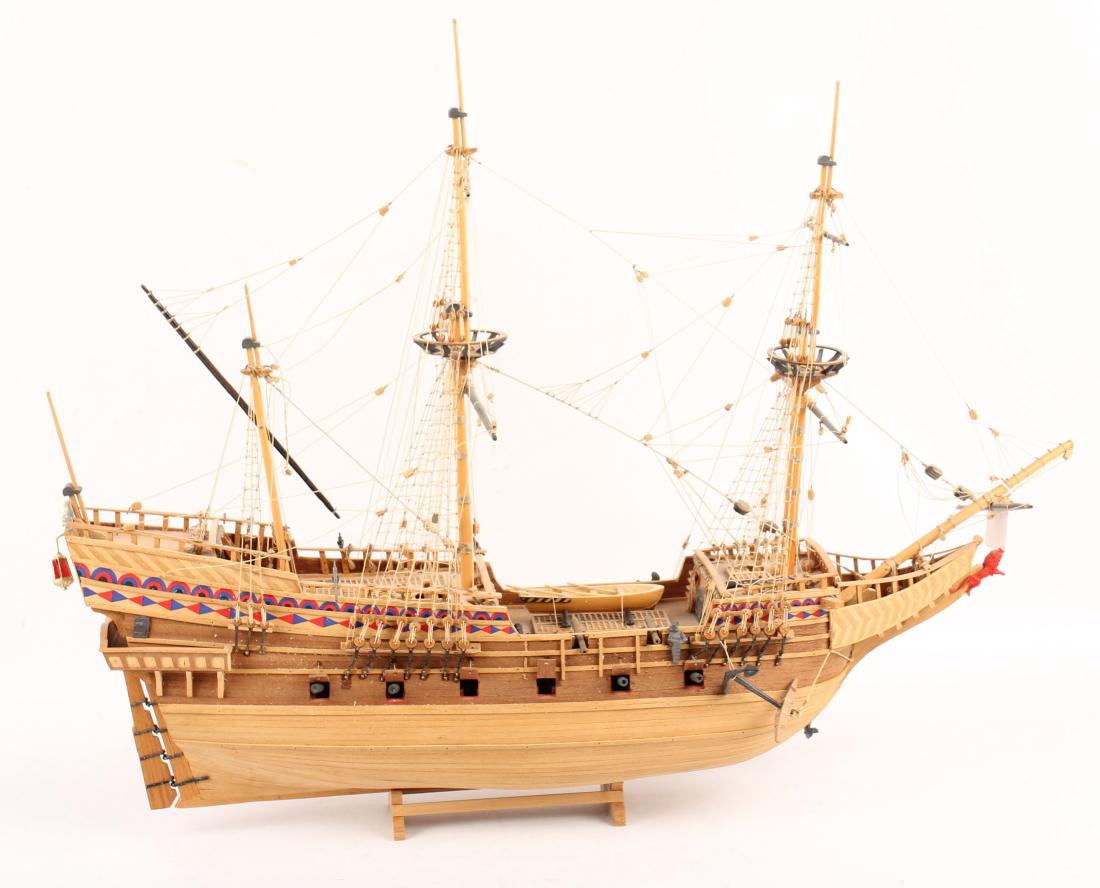 WOODEN MODEL SHIP (1 of 6)