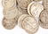 $10.00 FACE VALUE 90% SILVER UNITED STATES HALVES - 5