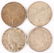 (4) 1923 S SILVER PEACE DOLLARS
