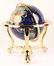 BLUE LAPIS & SEMI-PRECIOUS GEMSTONE GLOBE