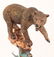 LEGENDS GENESIS BEAR FISHING SALMON METAL STATUE - 2