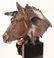 LEGENDS NATIVE AMERICAN WITH HORSE METAL STATUE - 6