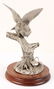 CHILMARK SCREECH OWL MOUSE PEWTER STATUE