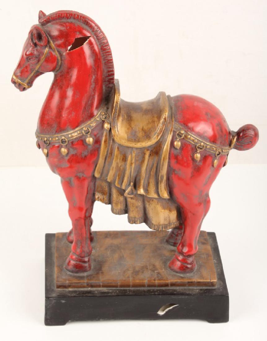 MARK ROBERTS 20TH CENTURY TANG EQUESTRIAN STATUE (1 of 4)