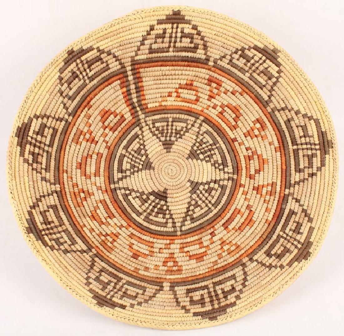 RED AND PURPLE GEOMETRIC MOTIF COILED BASKET (1 of 7)